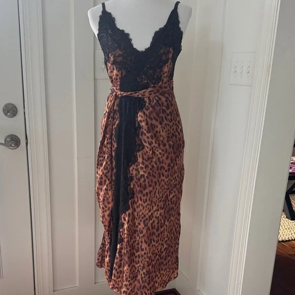 Free People HAH Dancing Queen Printed Slip Dress Size S - Picture 5 of 13
